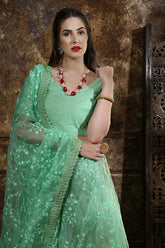 Organza Lehenga Choli